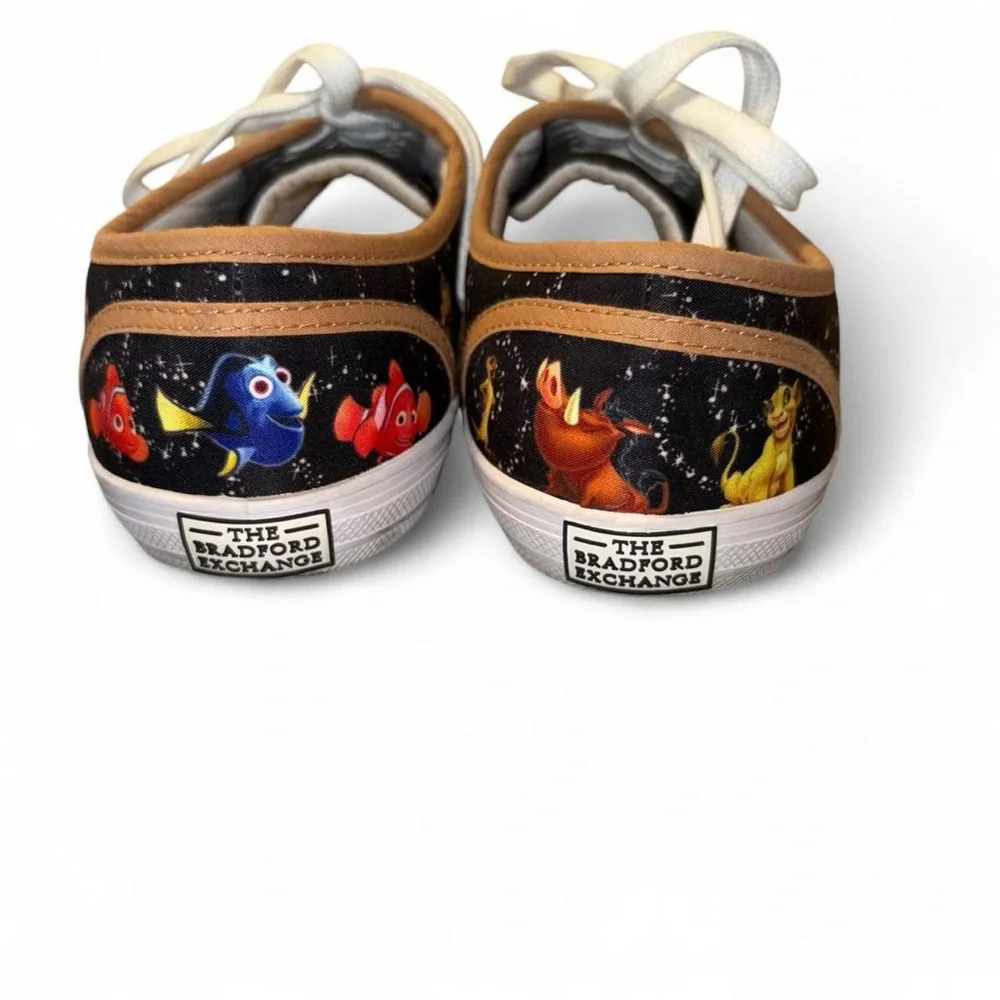 The Bradford Exchange Black Disney  Character Sneakers